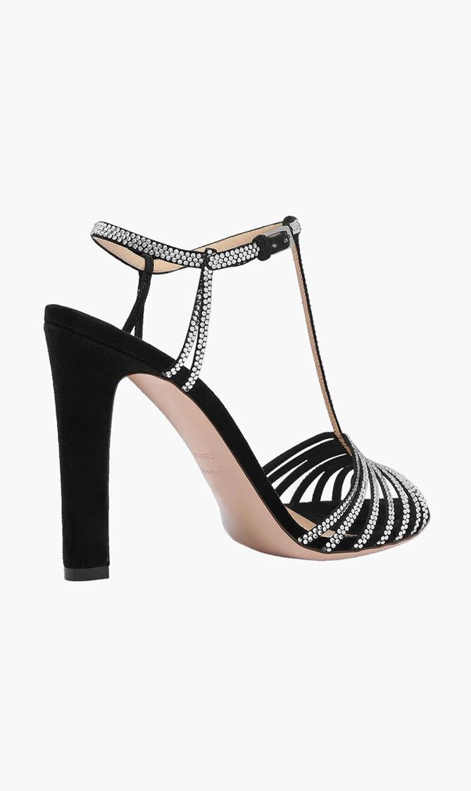 Jerry 105 Crystal Embellished Suede Sandals