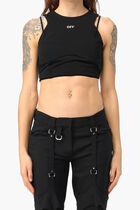 LACEUP HARNESS BRA BLACK WHITE