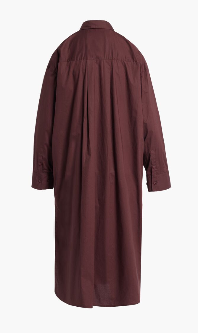 COTTON POPLIN SHIRT DRESS