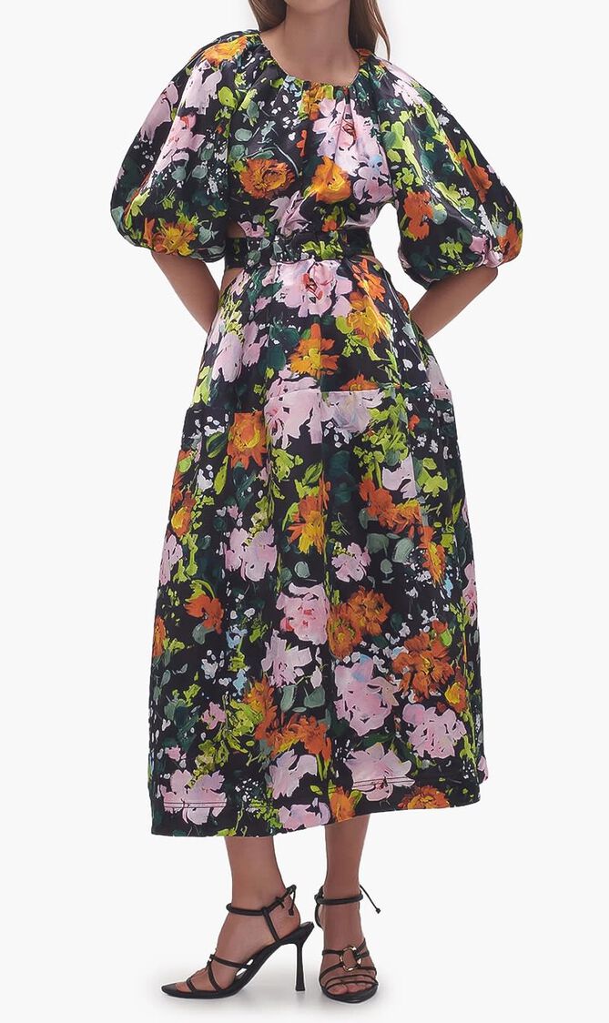 MIMOSA CUT OUT MIDI DRESS