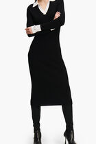 Long Sleeve Polo Knit Dress