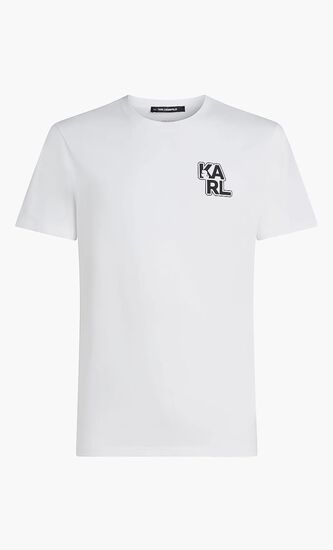 Varsity Print T Shirt