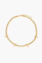 Floating Pearl Cobra Chain Choker