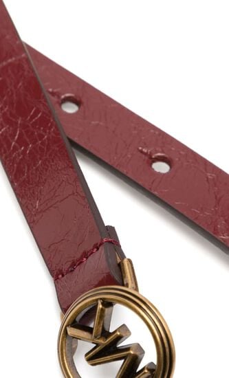 16MM LOGO CHARM SKINNY BELT
