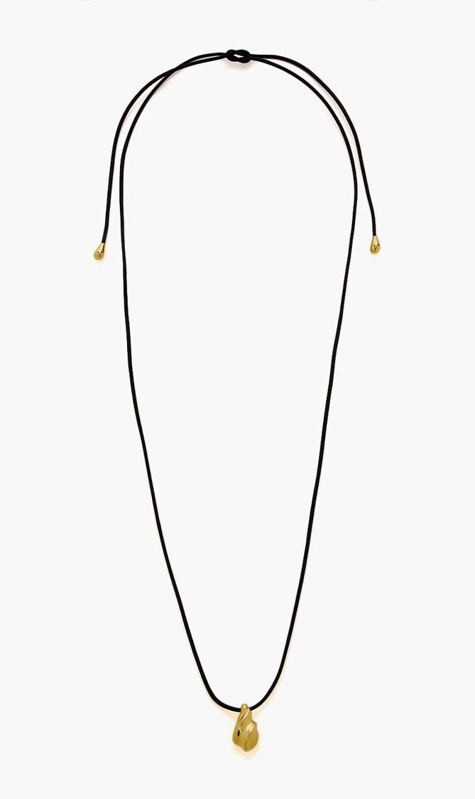 Savi Ridge Droplet Pendant Cord Necklace