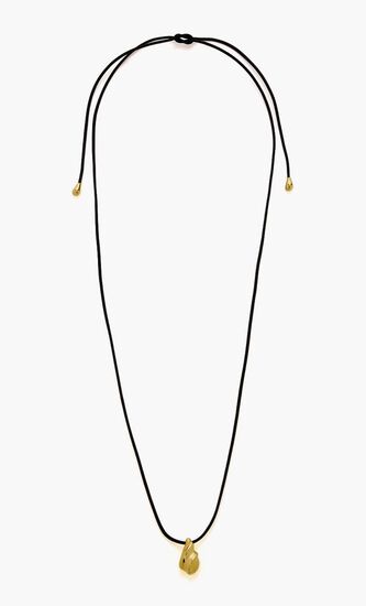 Savi Ridge Droplet Pendant Cord Necklace