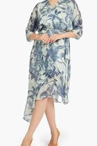 3 QTR SLV ENSLEY WRAP DRESS