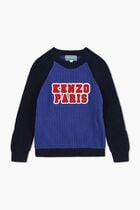 Logo Embroidered Colour Block Jumper