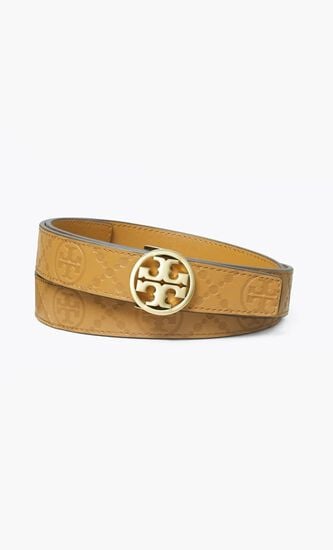 Miller T Monogram Leather Belt