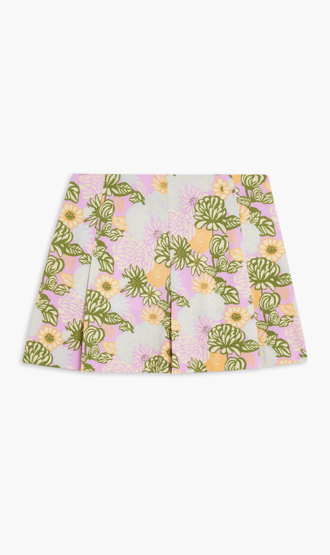 TORY SPORT PERFORMANCE PRINTED BOX-PLEAT SKORT