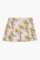 TORY SPORT PERFORMANCE PRINTED BOX-PLEAT SKORT