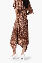 Leopard Shawl Maxi Dress
