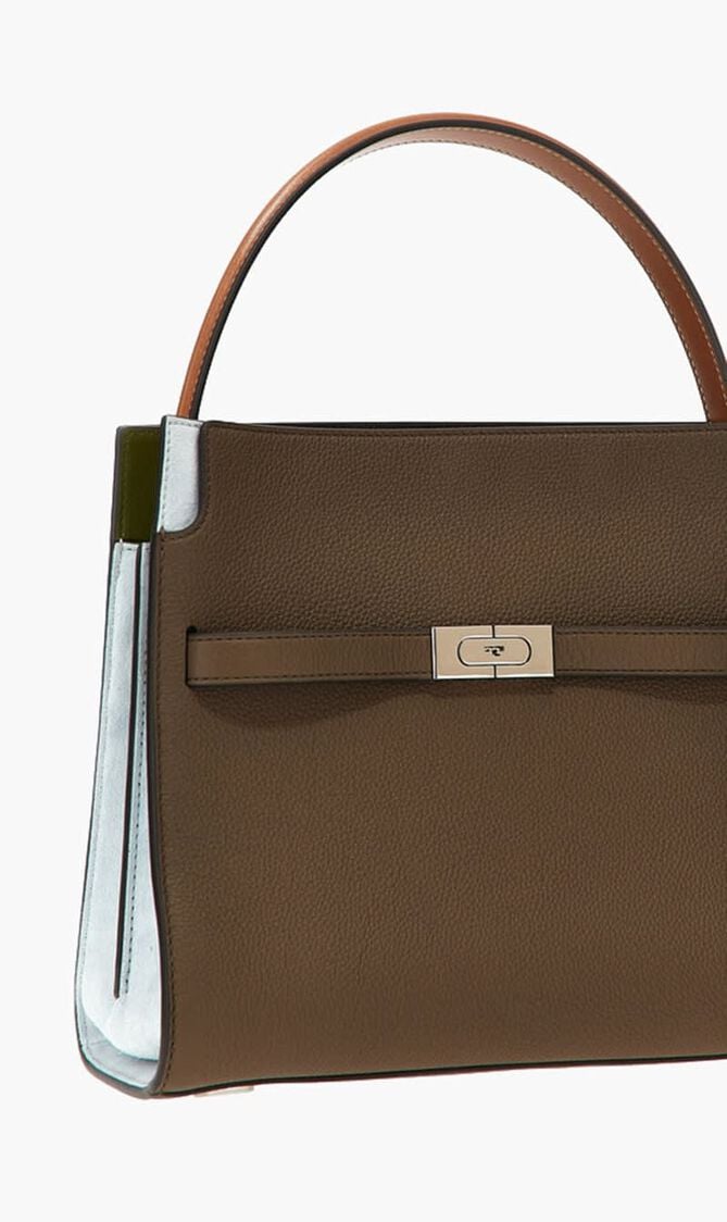 Lee Radziwill Pebbled Small Double Bag