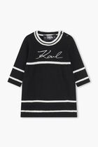 Embroidered Logo Knitted Dress