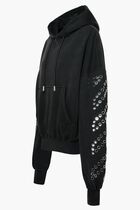 EYELET DIAGS OVER HOODIE BLACK NO COLOR