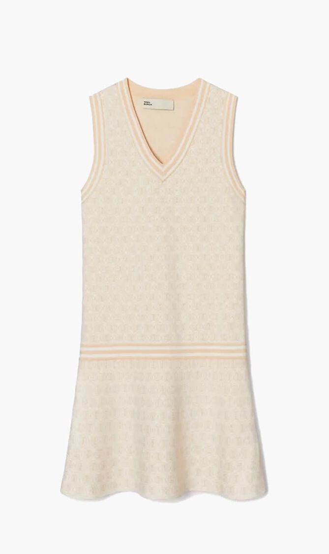 T Monogram Tech Knit Dress