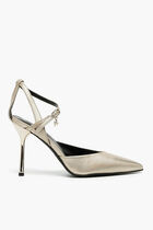 Gala Shimmer Strap Pumps