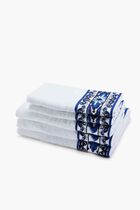 DGA MEDITERRANEAN BLUE 5 PIECES BATH TOWELS SET