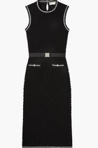 COTTON POINTELLE KNITTED TANK DRESS