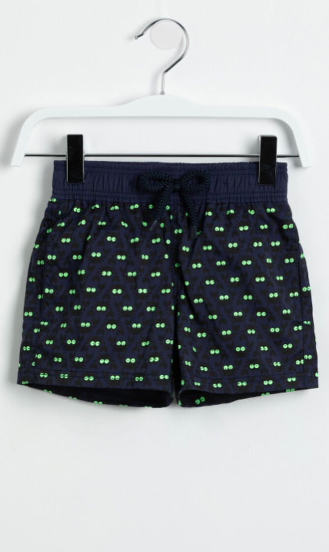 All Over Crab Print Swim Trunks