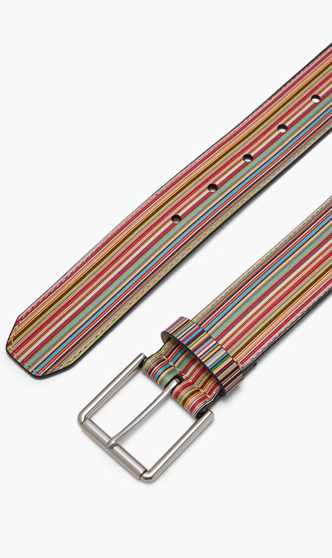 MEN BELT EMBOSSED MULTI