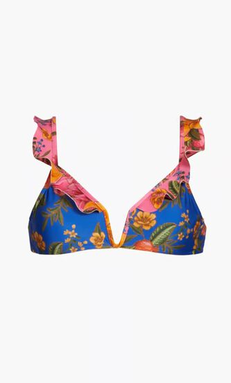 Floral Print Bikini Top