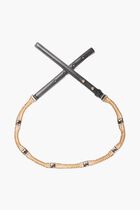 Leather & Rhinestone Chain Belt