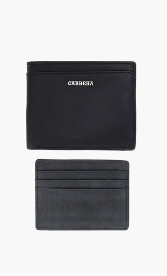 Metal Logo Bi-Fold Wallet