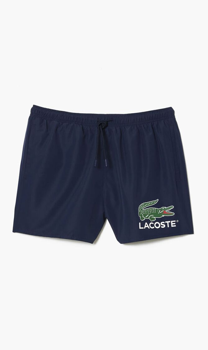 Croc Print Swim Trunks