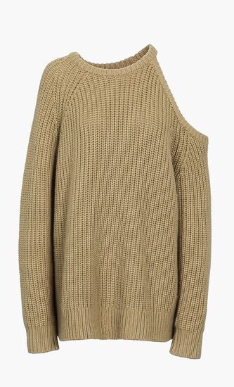 Asymmetric Cutout Sweater