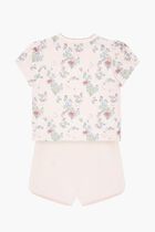 Floral Print T-Shirt and Shorts Set