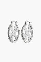 MILLER PAVE HOOP EARRING