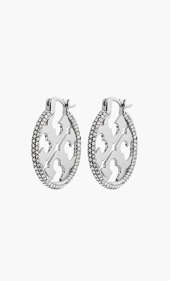 MILLER PAVE HOOP EARRING