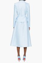 BLUE TAFFETA MIDI DRESS