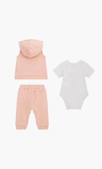 SET HOODED VEST+SS BODY +PANTS