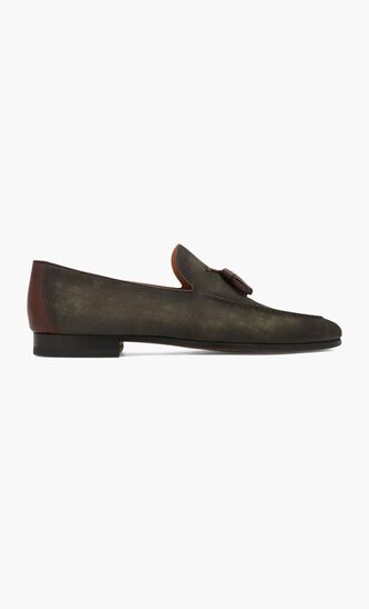 Leather tassel loafers