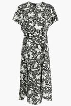 Floral Print Silk Dress