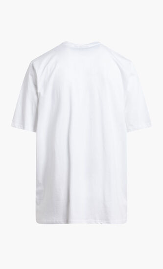 GRAPHIC TEE FLAT PRINT AND EMBROIDERY