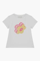 Contrasting Flower T - Shirt