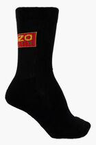 Ribbed Cotton High Socks