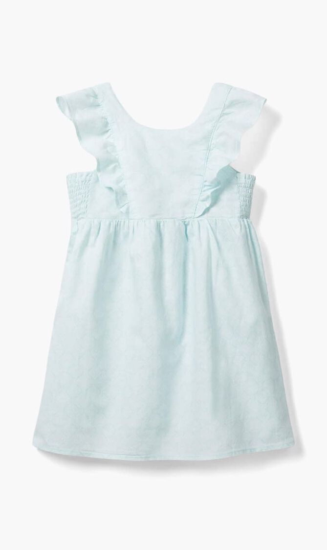 Linen Ruffle Dress