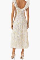Sequin Dandelion Ruffle Ballerina Dress