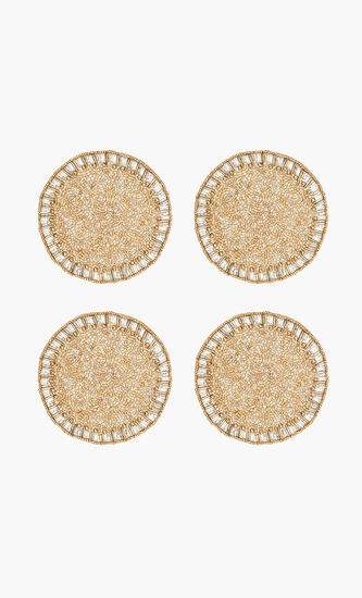Bevel Coasters Gold Set Of 4