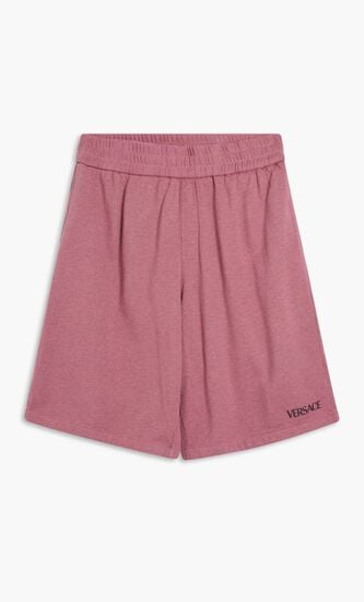 SHORT NON-GAUZED SWEATSHIRT FABRIC OVERDYED + VERSACE PRINT