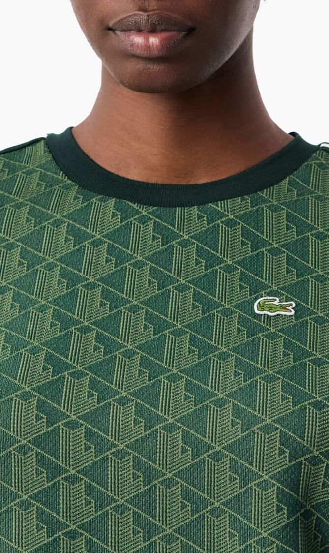 Slim Fit Monogram Jacquard T Shirt