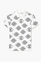 SHORT SLEEVED RIBBED COLLAR SHIRT