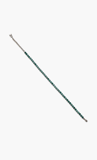 TENNIS ANKLET-EMERALD