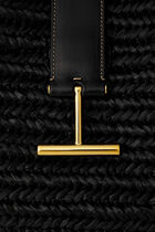 Tara Medium Raffia and Leather Tote.