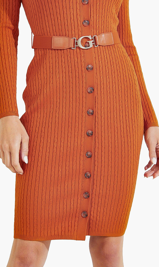 Cardigan Belted Dress