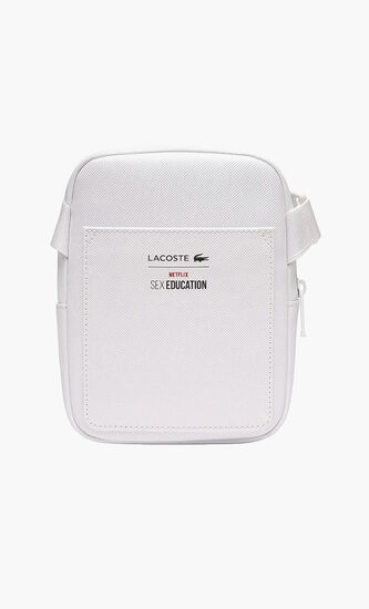 Lacoste X Netflix Croc Print Shoulder Bag